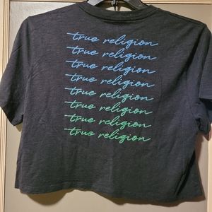 True religion crop t-shirt sz Large